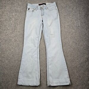 Mudd Flare Jeans Womens 5 Light Blue Low Rise Stretch Denim Vintage Y2K 90s